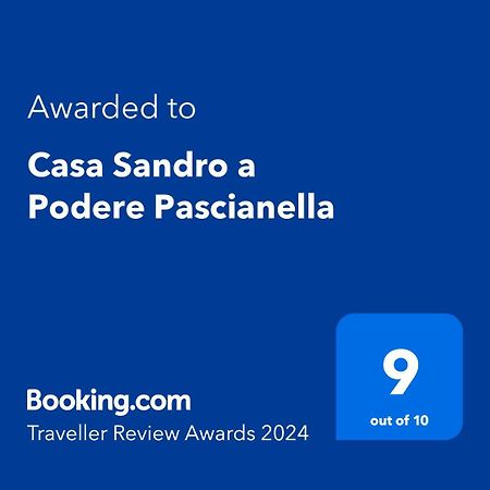 Casa Sandro A Podere Pascianella Villa Castelmuzio Buitenkant foto
